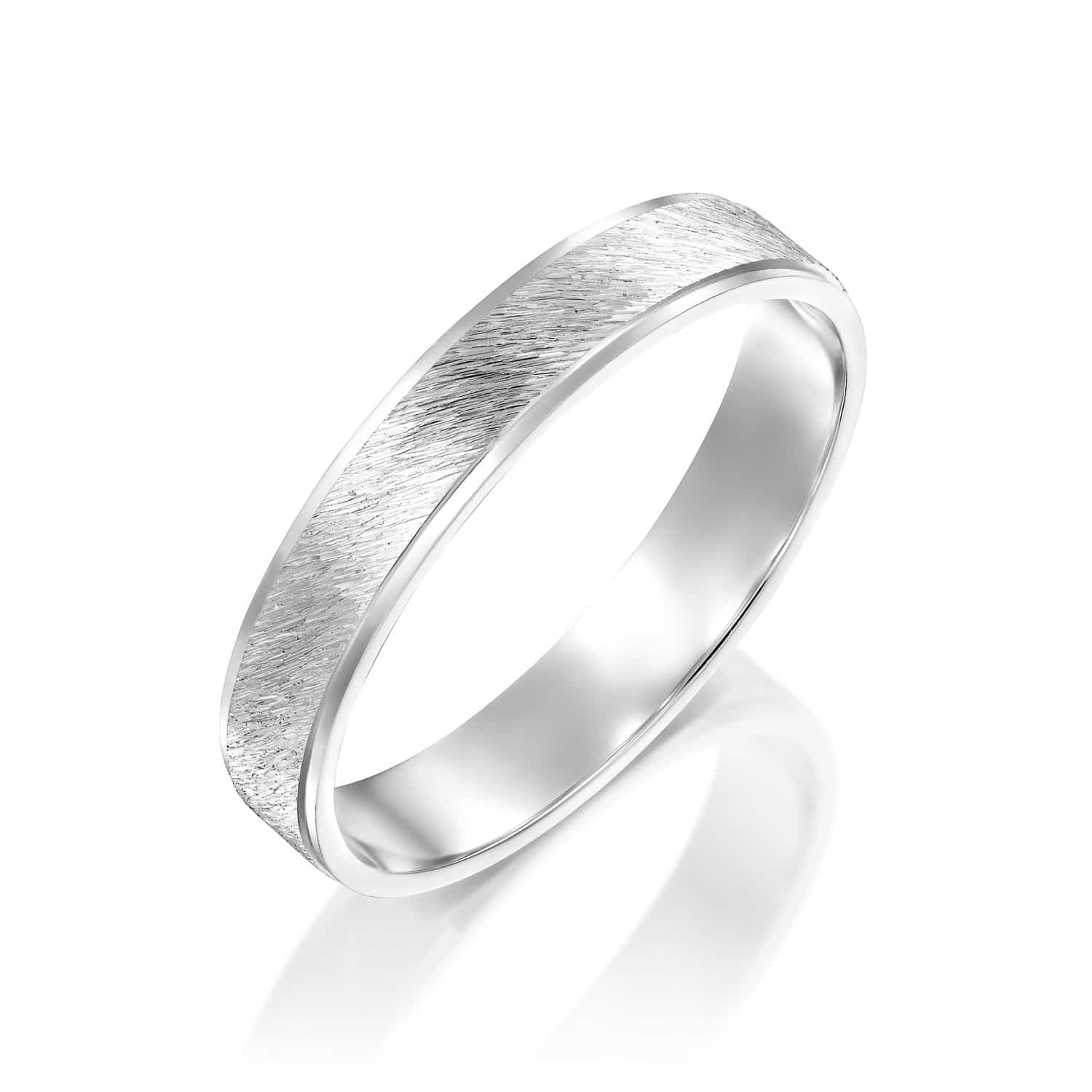 טבעת נישואין לגבר לואיס זהב לבן