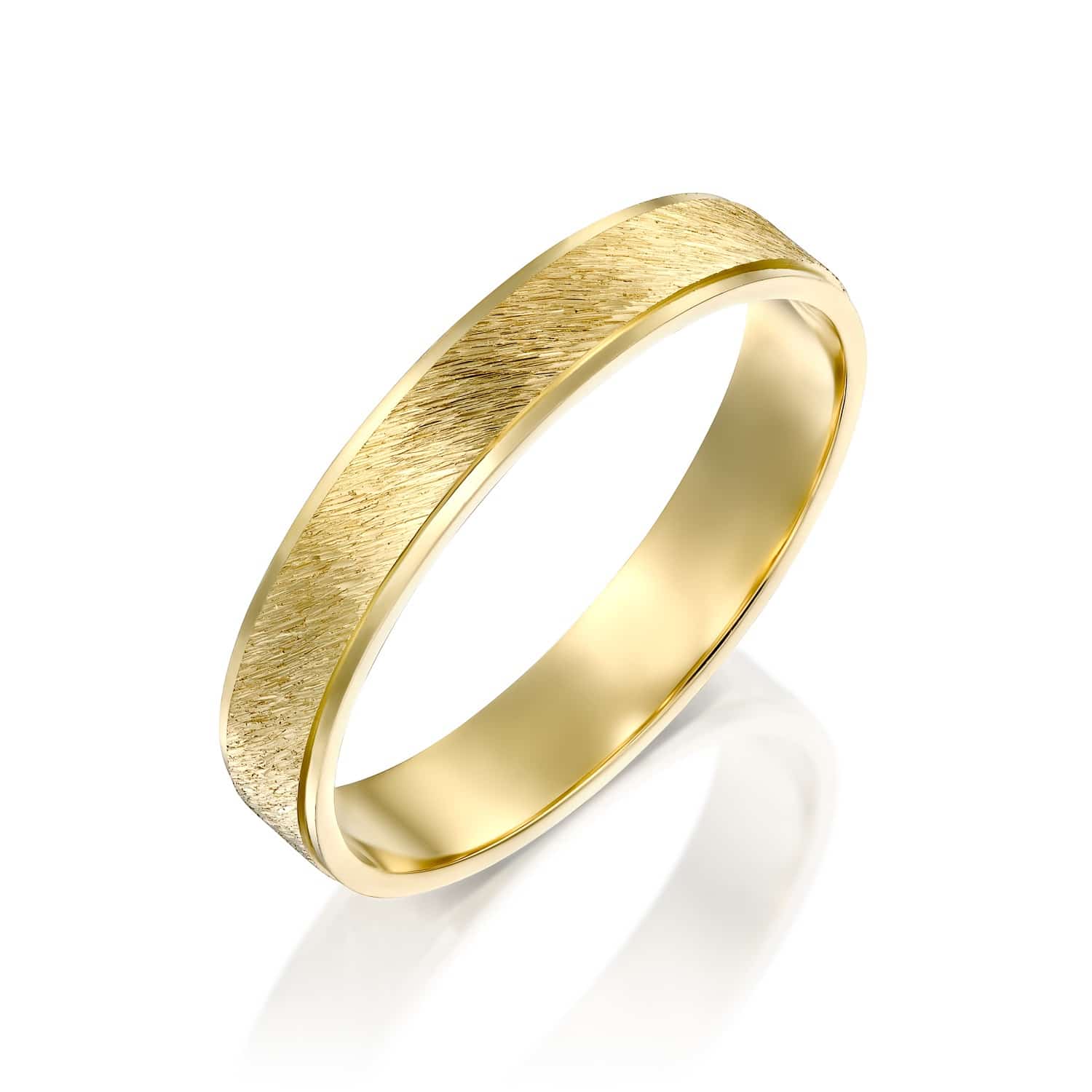 טבעת נישואין לגבר לואיס זהב צהוב