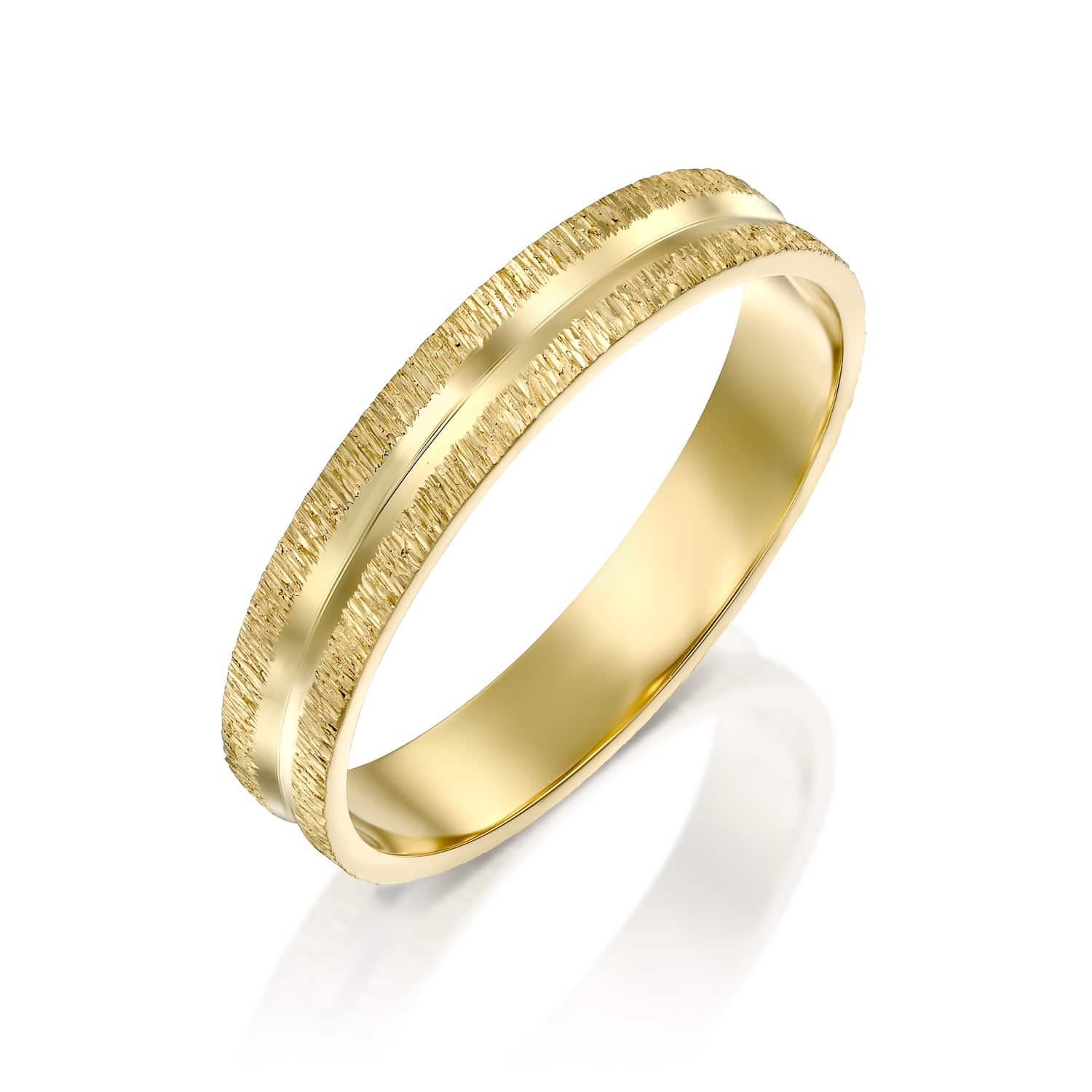 טבעת נישואין רפאל זהב צהוב