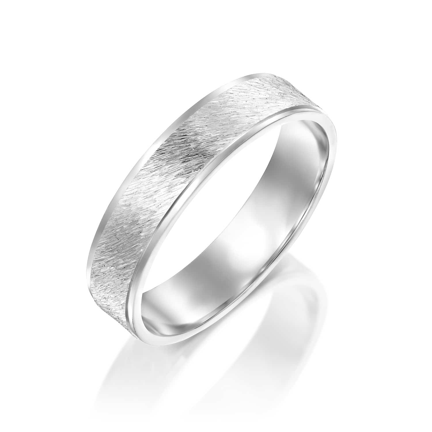 טבעת נישואין לגבר לואיס זהב לבן