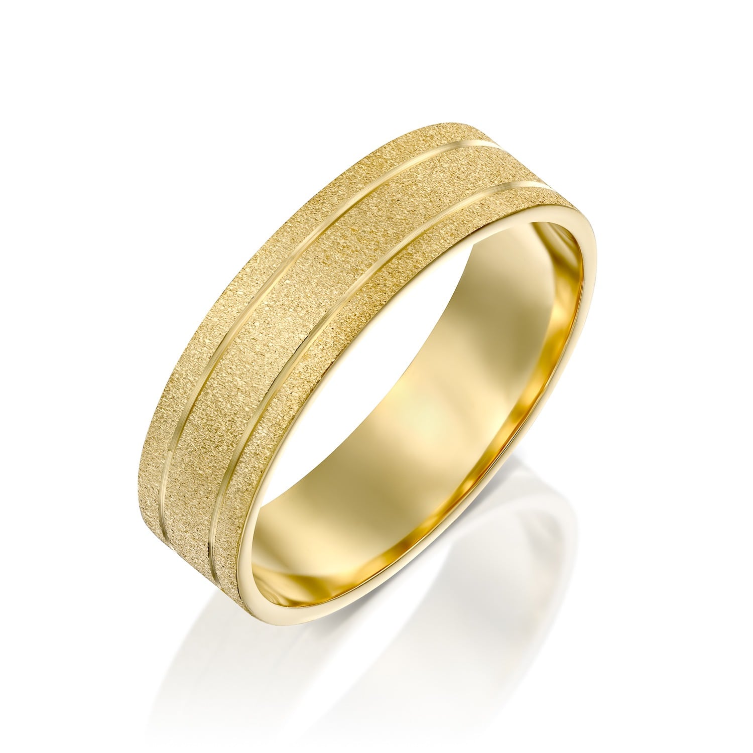 טבעת נישואין לגבר ויקטור זהב צהוב