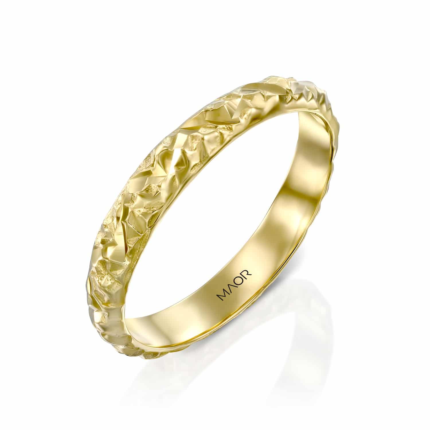 טבעת נישואין לאישה ג'וזפין זהב צהוב