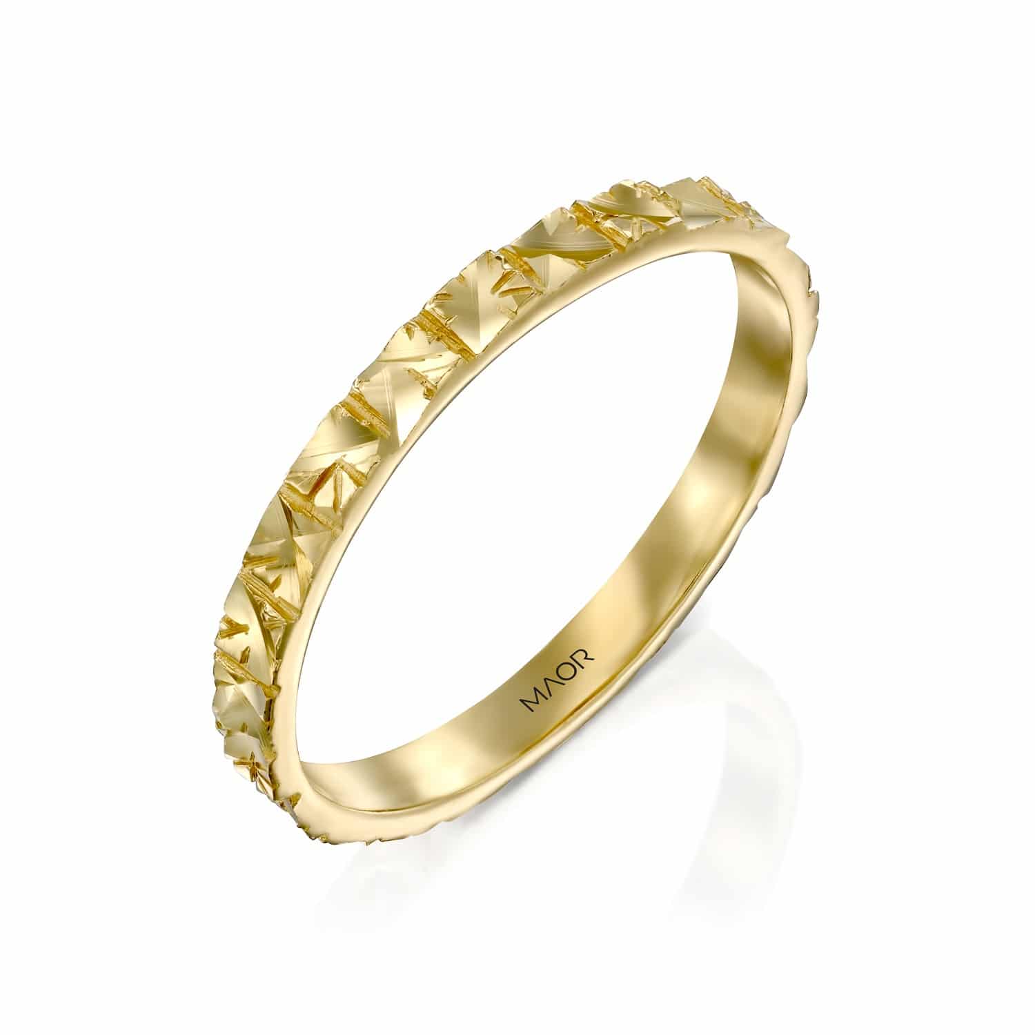 טבעת נישואין לאישה אנתונלה זהב צהוב