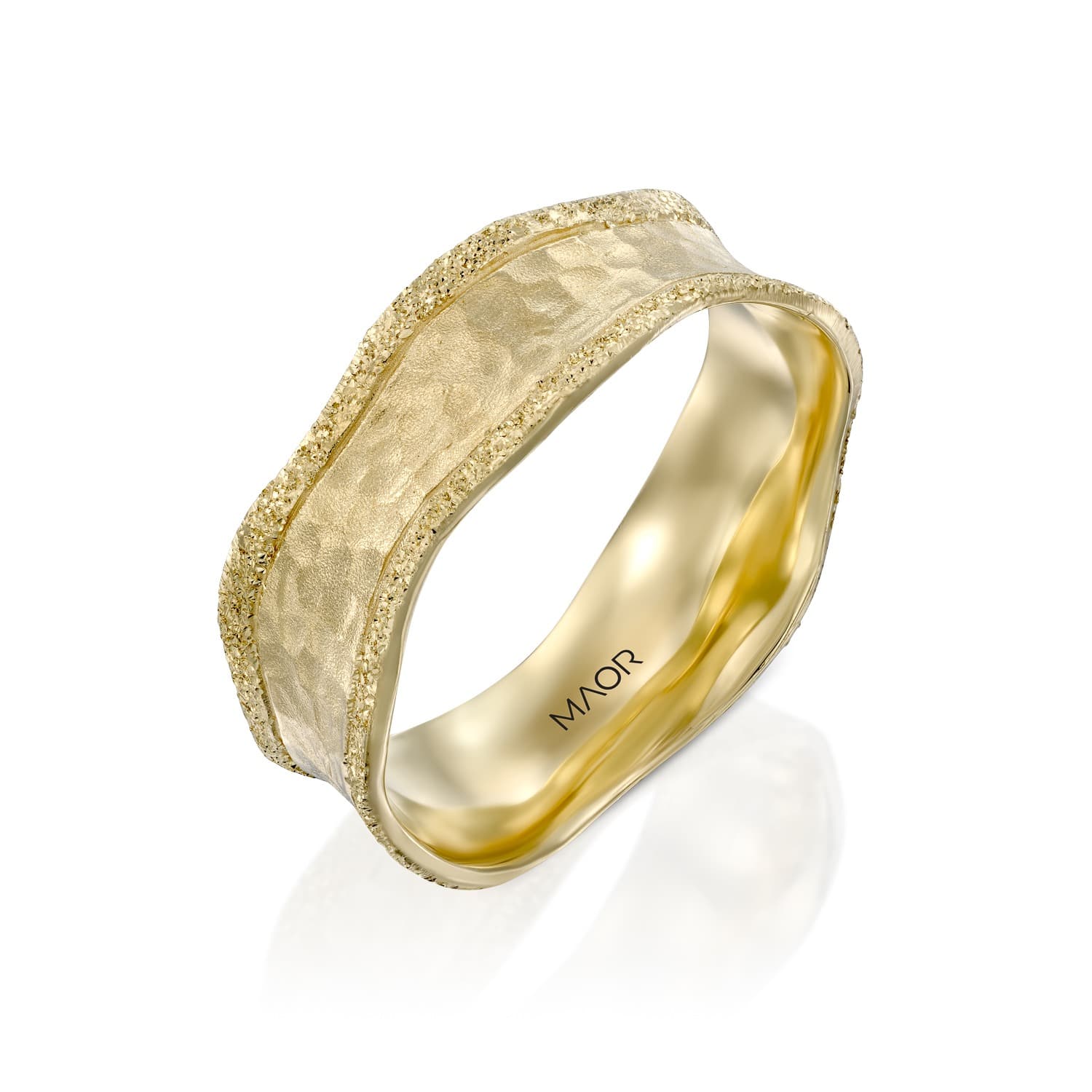 טבעת נישואין ליאורה זהב צהוב