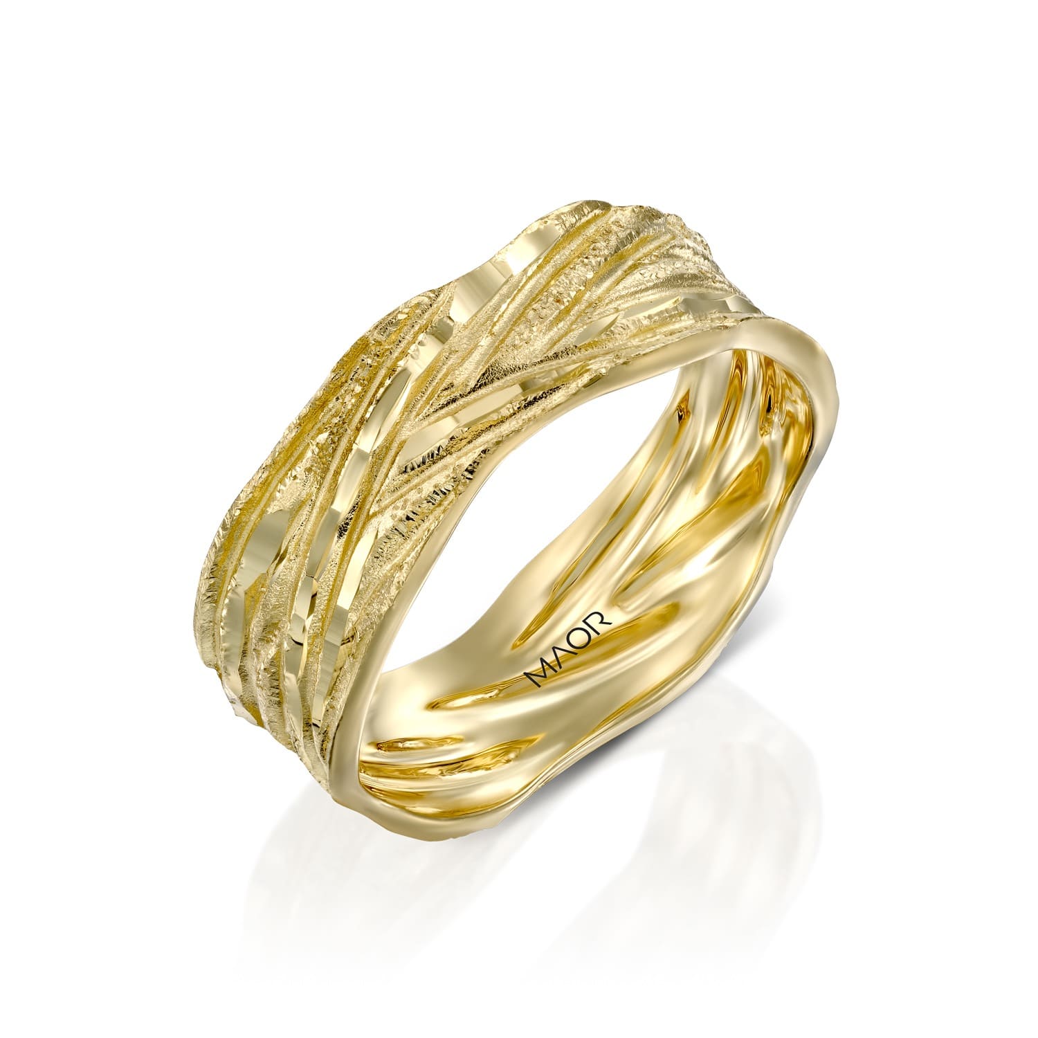 טבעת נישואין לורה זהב צהוב