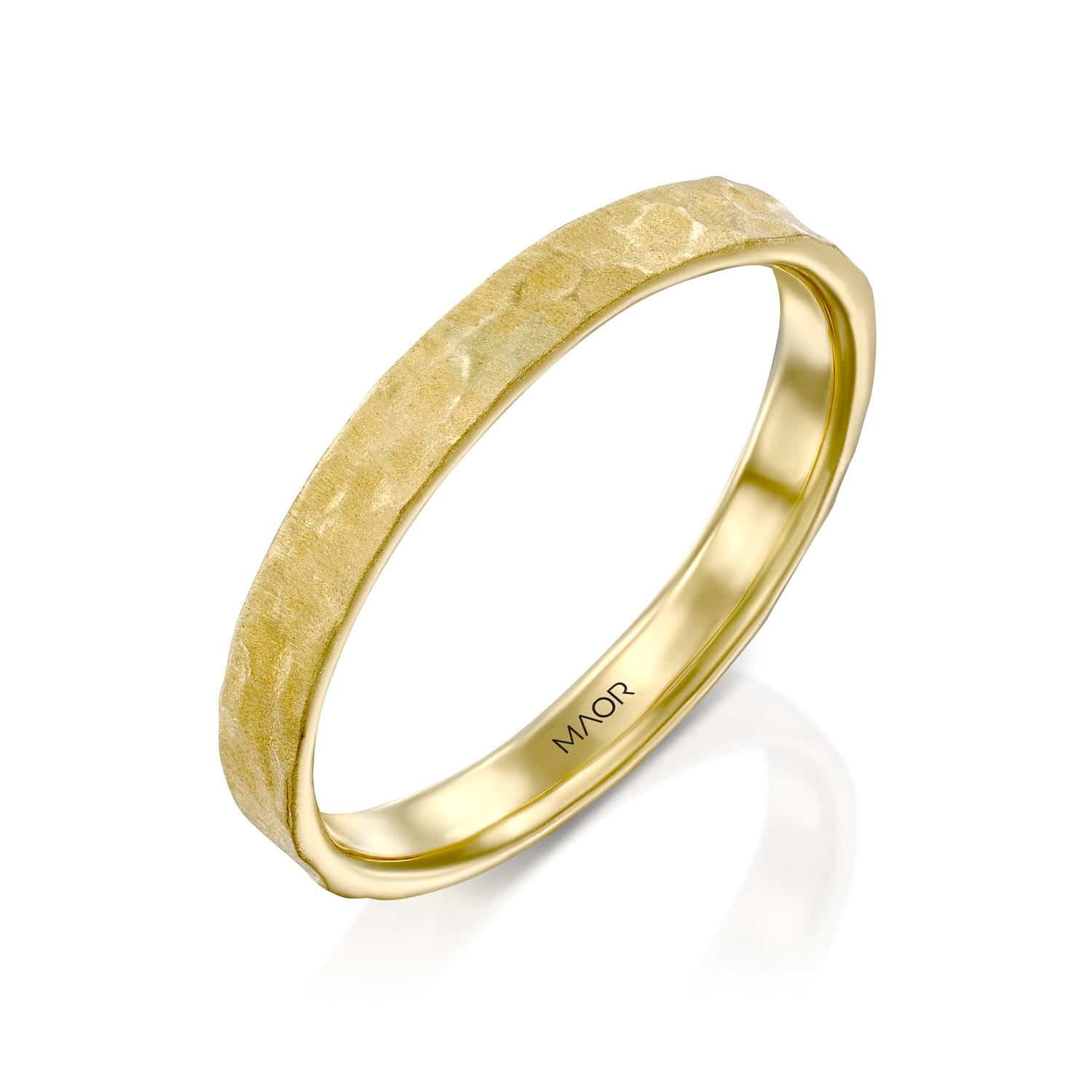טבעת נישואין אריאל זהב צהוב
