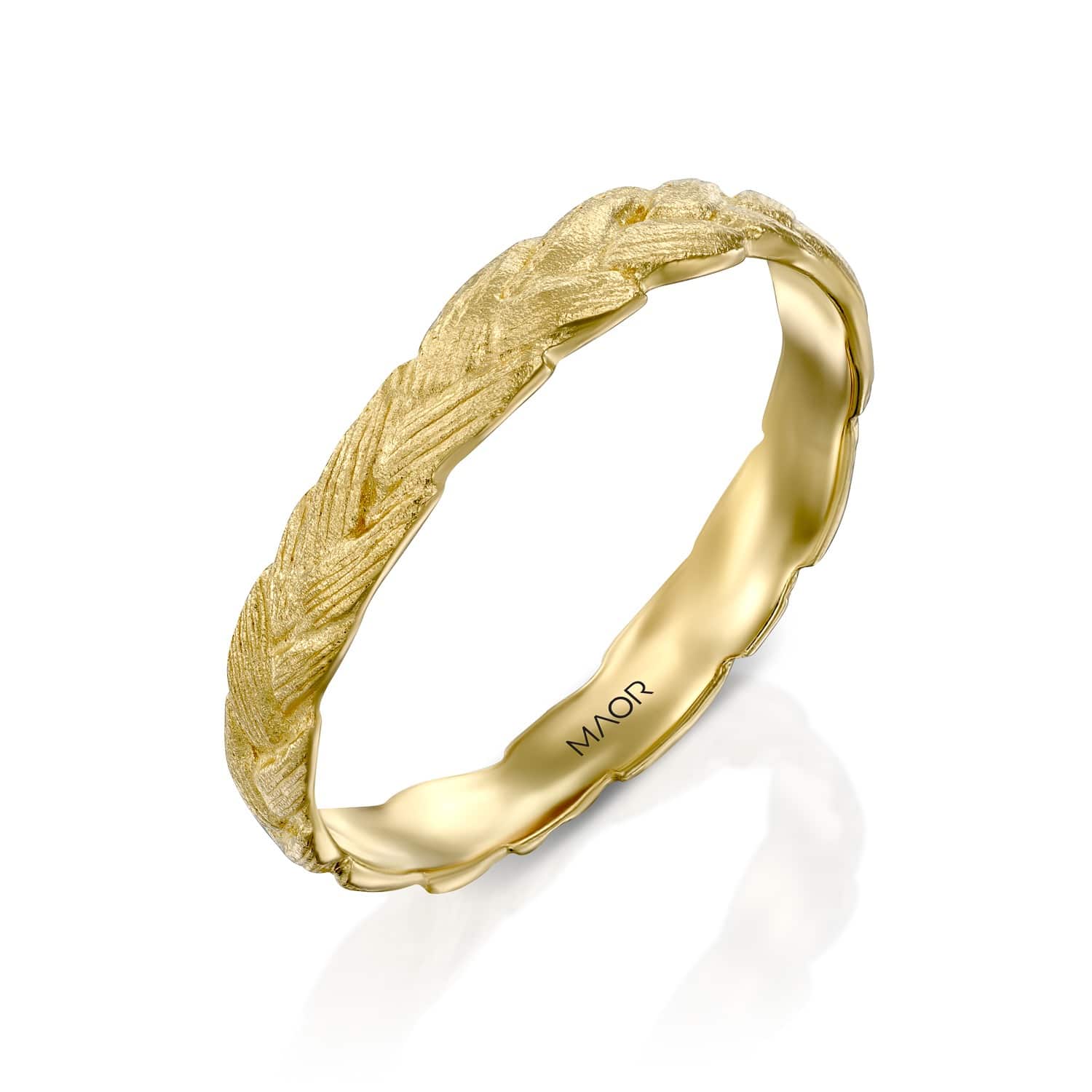 טבעת נישואין אלינה זהב צהוב
