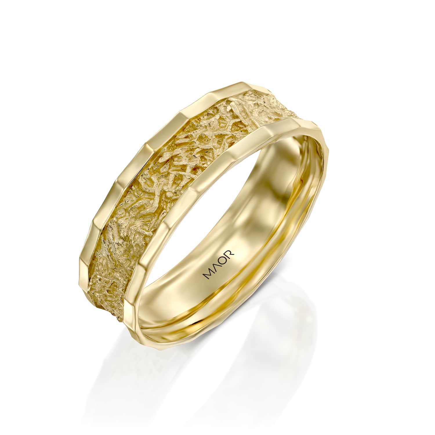 טבעת זהב צהוב חתונה