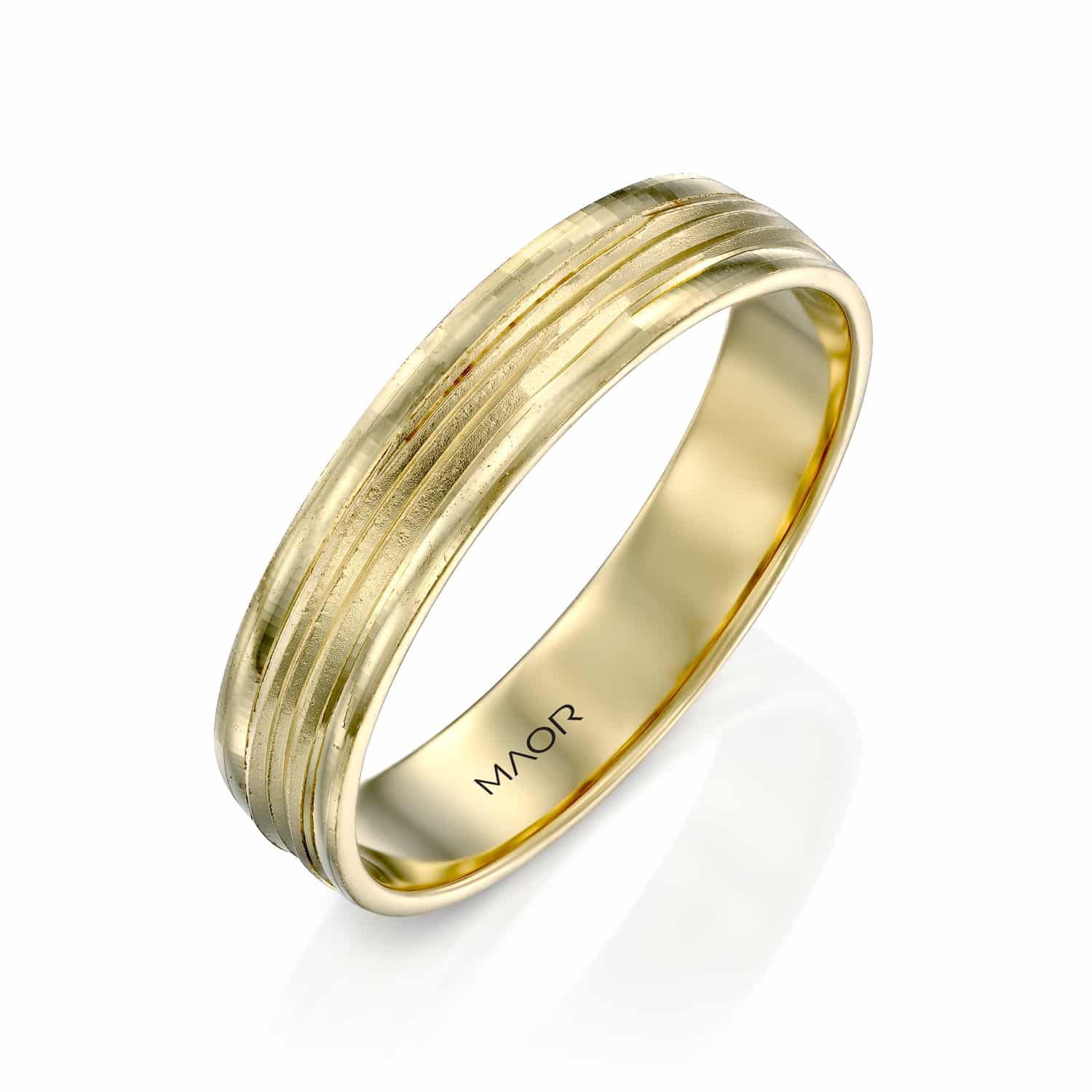 טבעת נישואים זהב צהוב